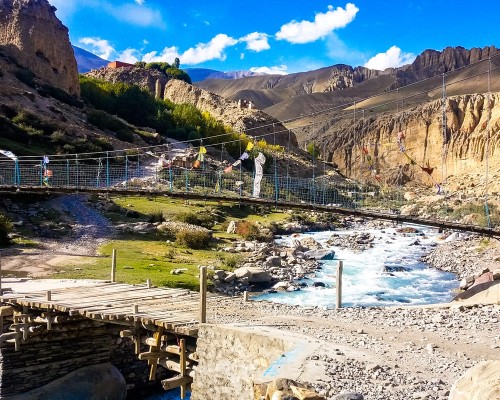 Mustang Suspension Bridge
