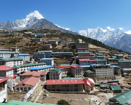 Namche Bazaar View Everest,